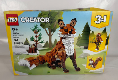 LEGO 31154 Creator Forest Animals Red Fox RETIRED Sealed Box 667pcs Minor Dent