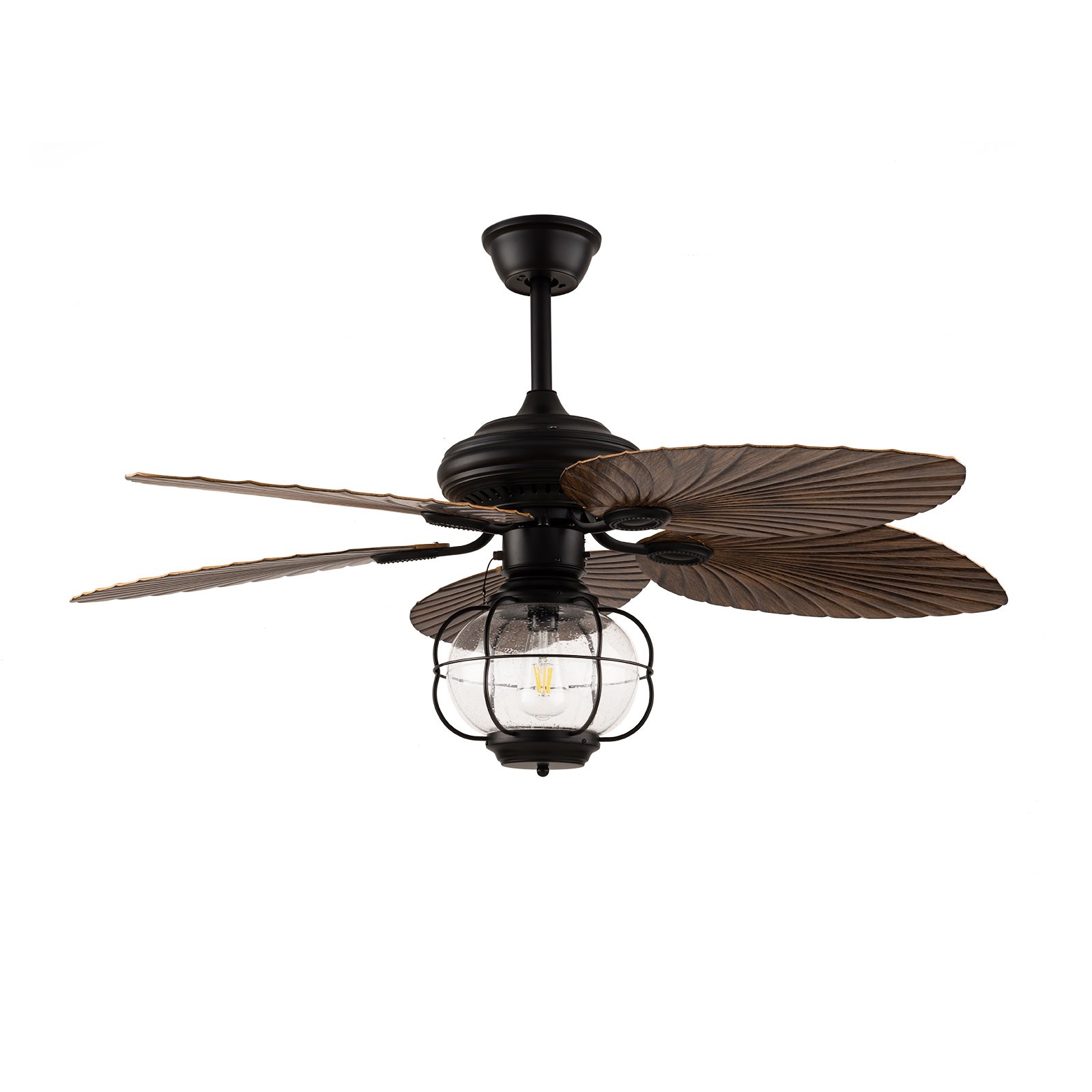 Caged Ceiling Fan Flush Mount Ceiling Fan Light Industrial Ceiling Fan Light