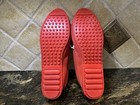 EUC Red Suede Ziigwan Waabigwan Ltd Ed. Moccasins Minnetonka Sz 9 Flower Beading — photo 8