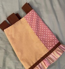 52   x 14.5   Cocalo Valance Tab Top Baby Girl Pink Brown Cotton/Poly