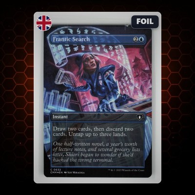 MTG - Frantic Search/Hektische Suche - *FOIL* - CMM - EN - EX