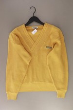 ✅ Carlo Colucci maglione per uomo taglia 50, M vintage giallo di lana vergine ✅