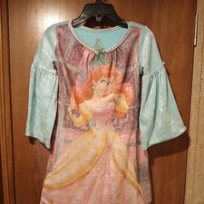Disney Princess Ariel Little Mermaid Girls Nightgown Pajamas XXS 2/3 T