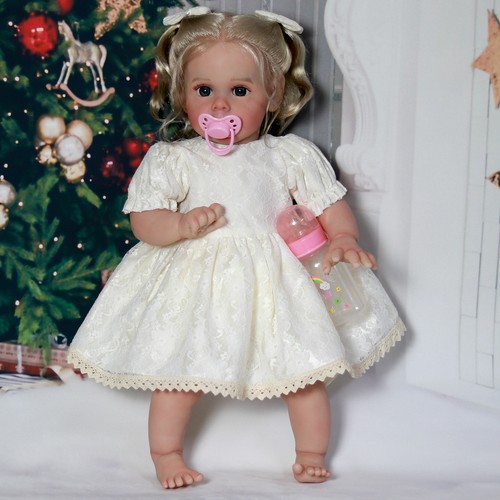 Real Lifelike Reborn Baby Doll Pretty Girl Vinyl Silicone Newborn Dolls Gift Toy - Picture 6 of 8