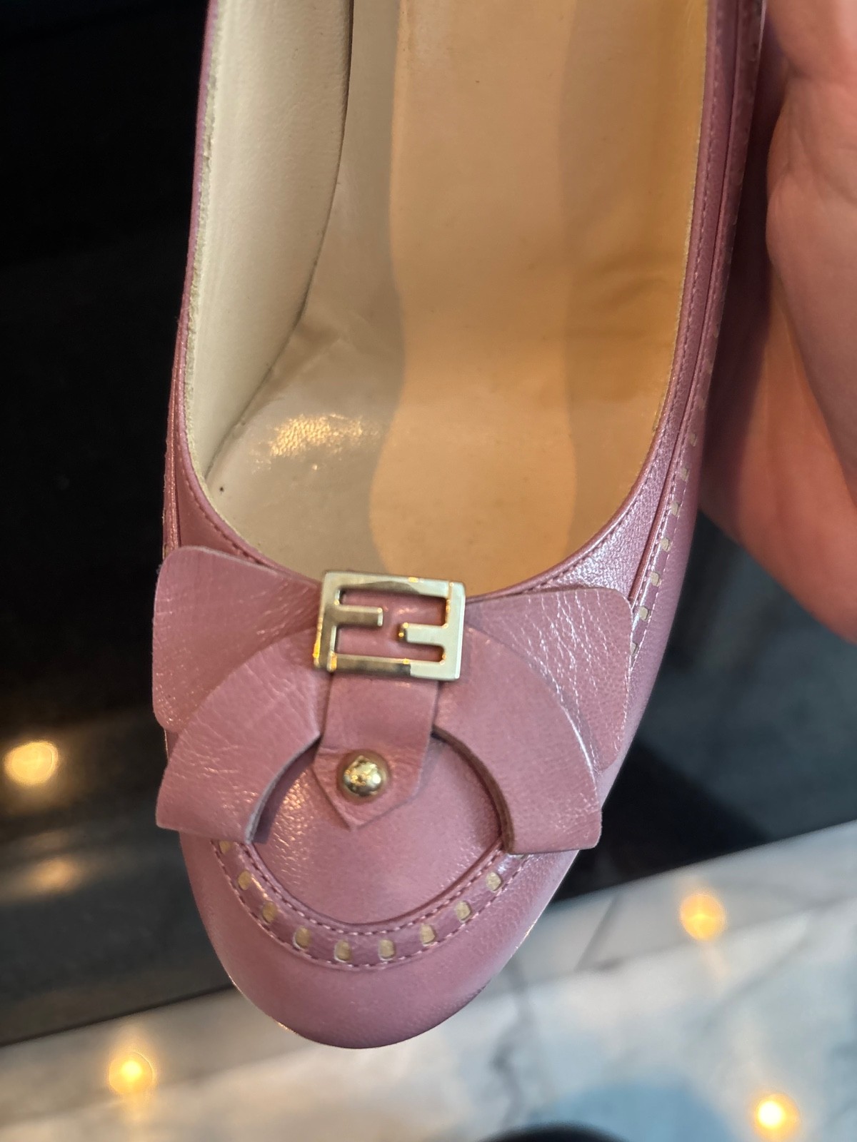 Excellent condition vintage Fendi feminine spring pumps sz 38  thumbnail 4