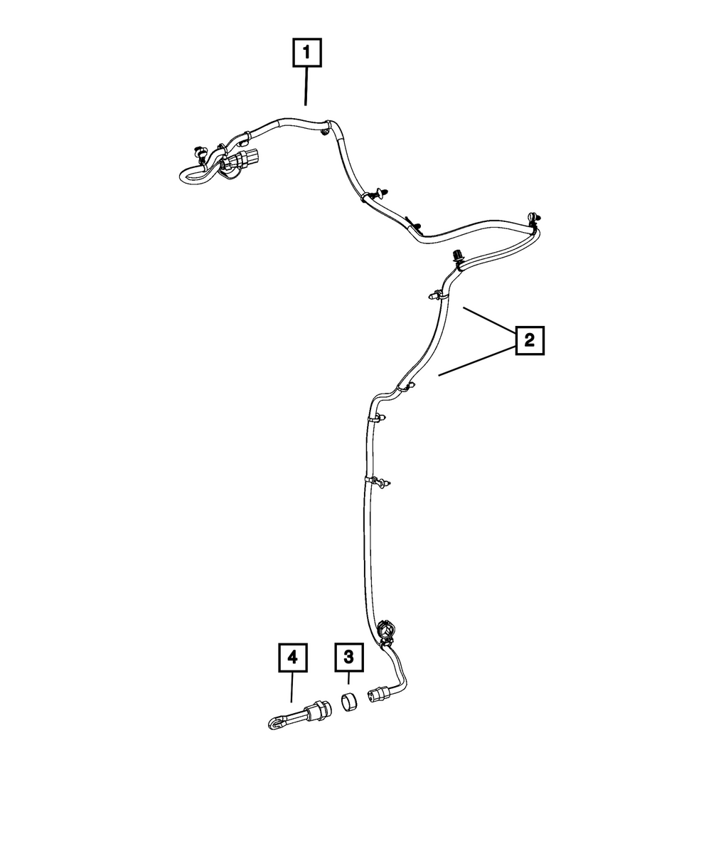 Genuine Mopar Engine Block Heater Cord 68677893AA