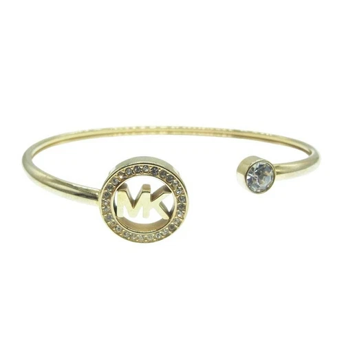 Bracciale Michael Kors logo strass oro usato0