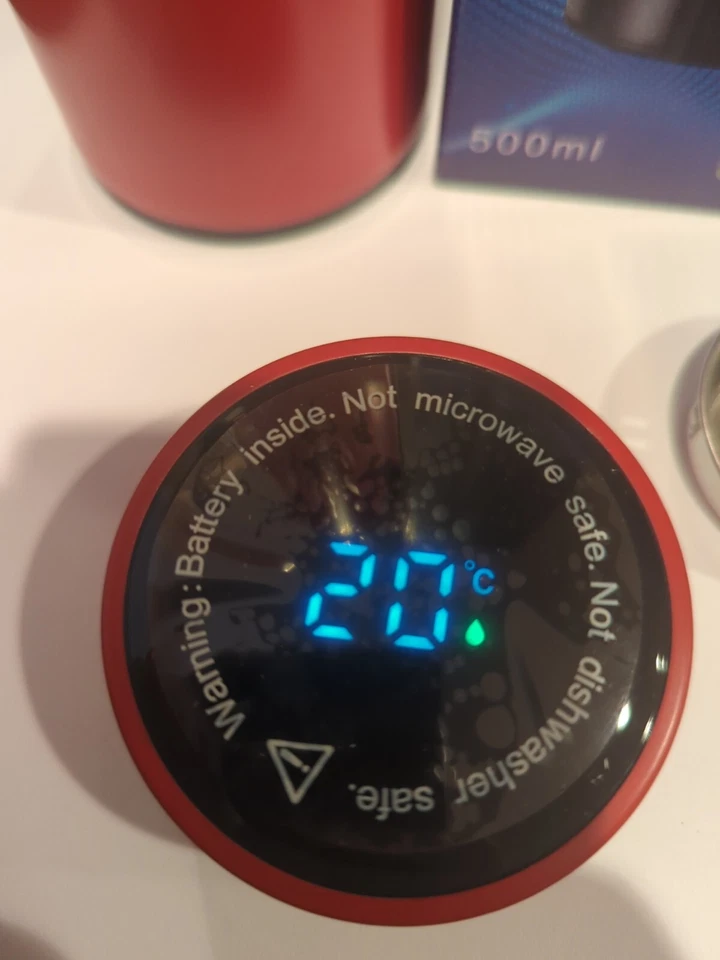 Termo de café, botella de agua deportiva inteligente con indicador de temperatura, frío y calor Foto 4 de 4