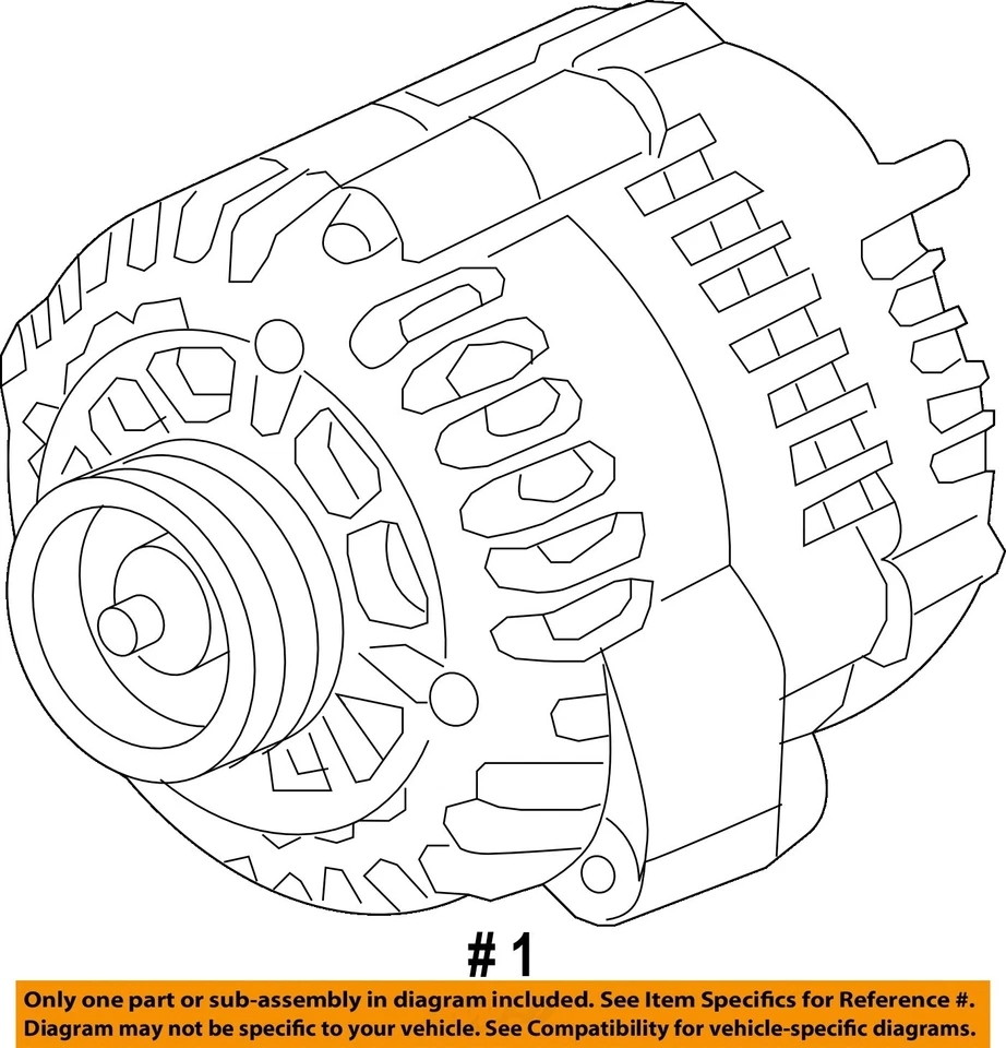 Used Alternator fits: 2009 Chevrolet Avalanche 1500 145 amp ID 20881337 Grade A - Image 4 of 4
