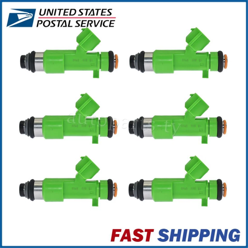 Juego de 6 inyectores de combustible para Nissan Quest 2011-2017 INFINITI FX35 3.5L 2009-2012 Foto 2 de 4