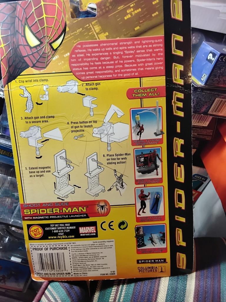 SPIDER-MAN 2 SHOOT AND SLIDE SPIDER-MAN WITH MAGNETIC PROJECTILE