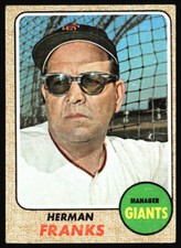 1968 Topps Herman Franks    #267 San Francisco Giants