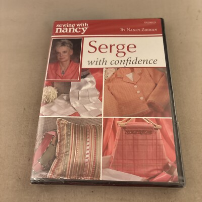 Sewing With Nancy SERGE WITH CONFIDENCE - Nancy Zieman (2006 DVD) NEW SEALED