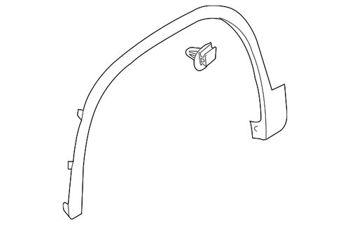 Genuine Volkswagen Wheel Opening Molding 5n0 854 732 B 9b9 Ebay