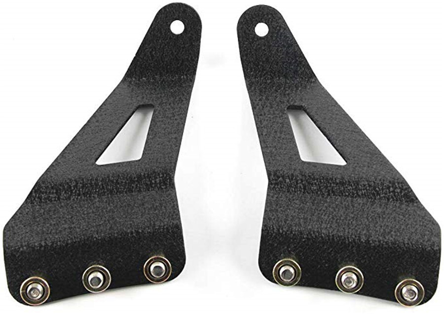 2PCS Light Bar Mounting Brackets Holder Black For 52" Curved Light Bar