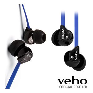 Veho Z-1 stereo Noise Isolamento in Cuffie Auricolari-Blu-VEP-003-360Z1-N |  eBay