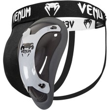 Venum Competitor Titanium Series Groin Guard and Support - Black/Silver