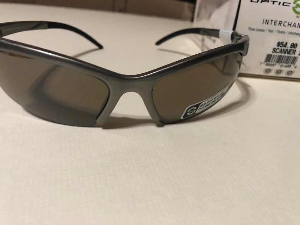 Optic Nerve Scanner 2 Interchangeable Lenses Half Frame Lightweight Sunglasses - Image 2 of 4