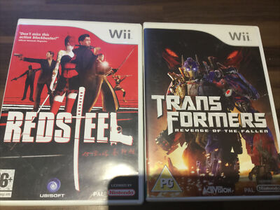 Nintendo Wii Transformers Revenge Of The Fallen And Red Steel