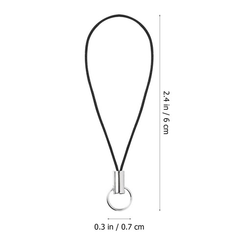 String Lanyard Hanging Mobile Phone Rope Jewelry Beads Strap Keychain - Photo 4 sur 12