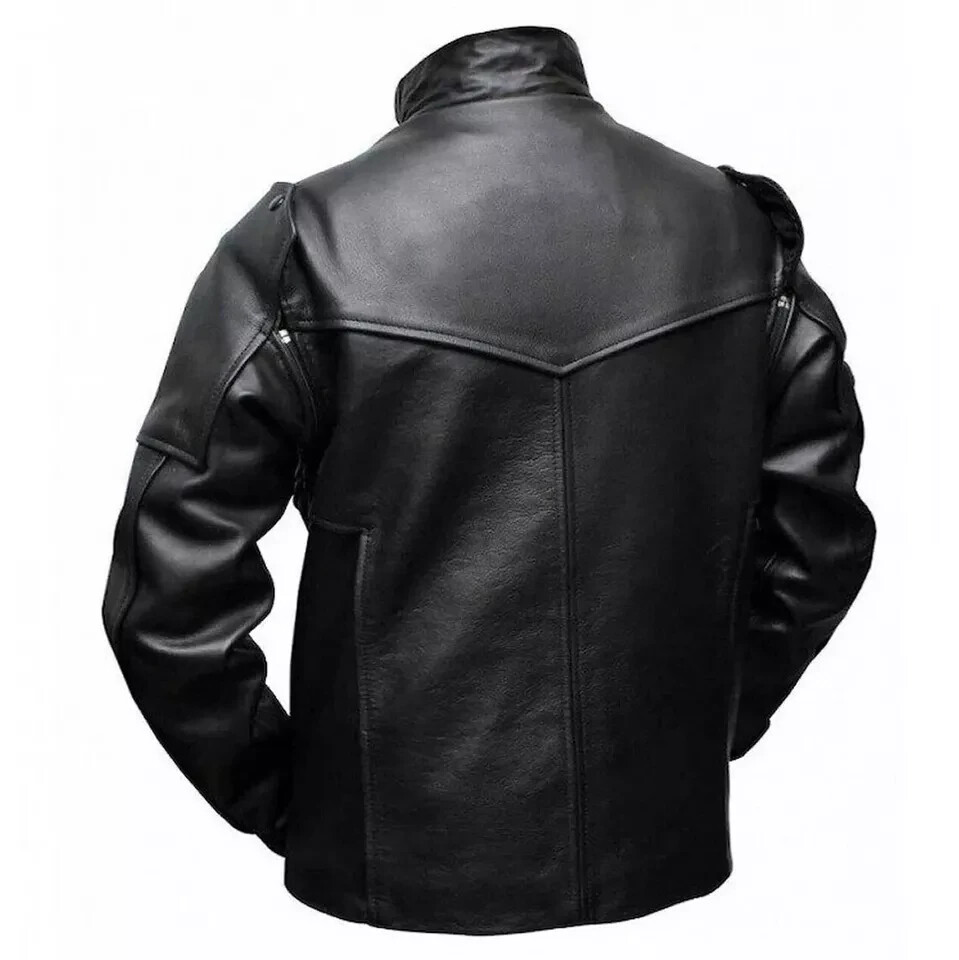 Captain America Winter Soldier Bucky Barnes Leather Jacket with