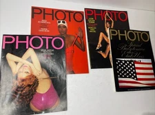 4 Issues Vtg FRENCH PHOTO MAGAZINE 1976 FEB N101 AOUT 107 Mars 102, Avril 103 E5
