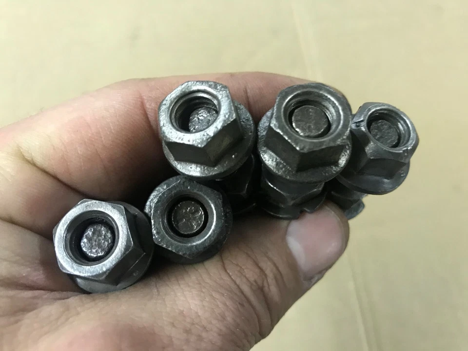 87-93 Ford Mustang Factory Exhaust Header Bolt Set w/ Studs & Nuts V8 302 HO OEM - Image 4 of 4