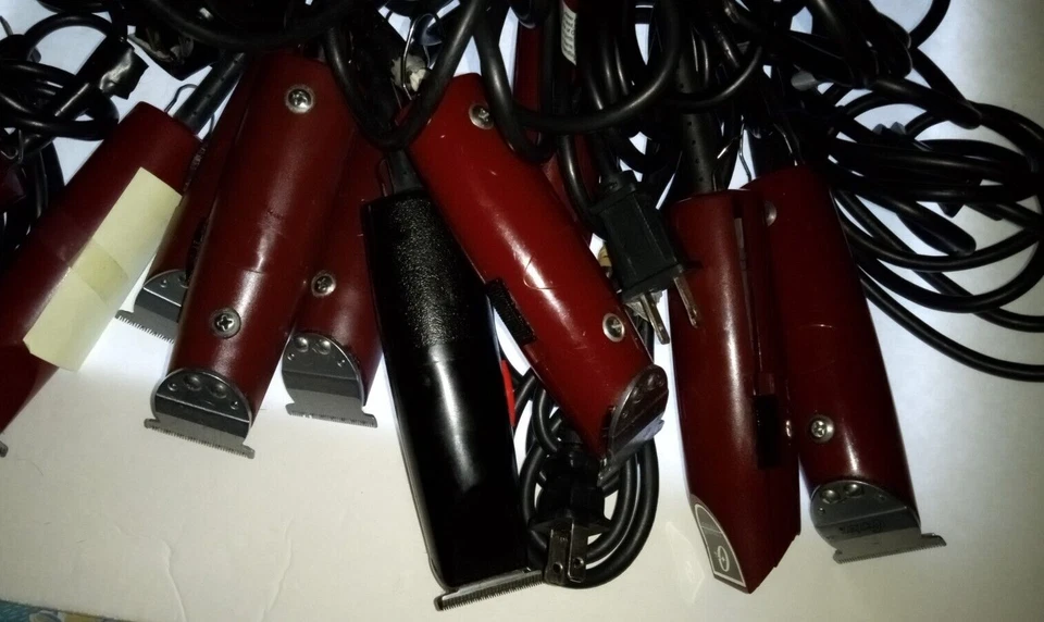 Huge Barber Clippers Lot- Oster-10 Trimmers Barbershop Plus Parts & More Lot#2 - Image 2 of 4