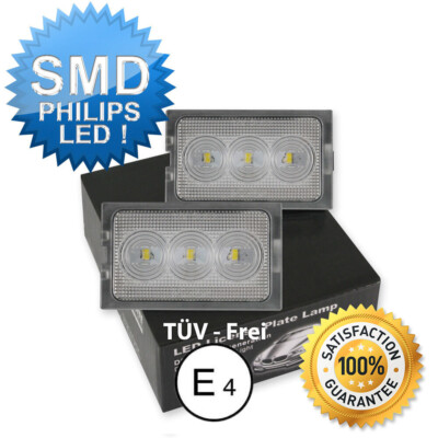 2x LED KENNZEICHENLEUCHTE FÜR LAND ROVER DISCOVERY 3 4 FREELANDER 2 RANGE SPORT
