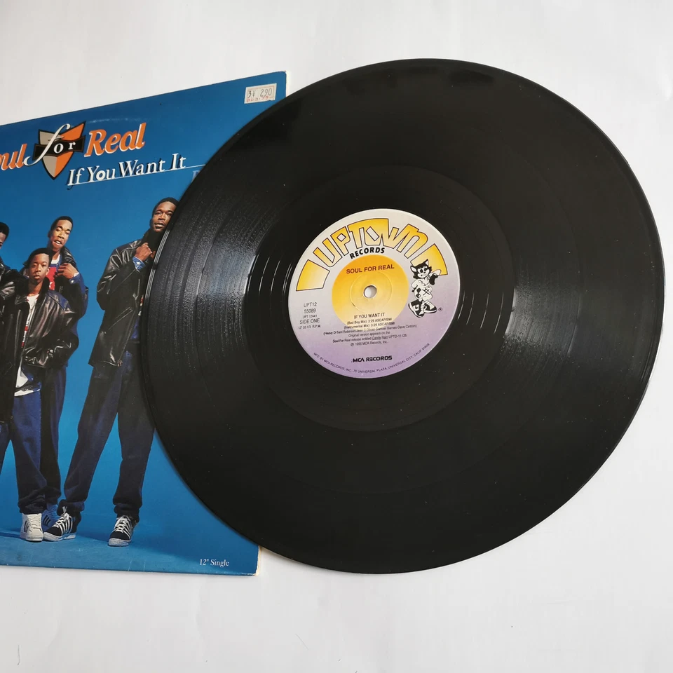 Soul For Real – If You Want It - Vinyl,  12", 33 ⅓ RPM Single- US 1995 - VG+/VG+ - Photo 4/4