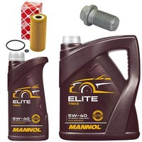MotoröL Filter Set Mannol 5W40 Api 6 Liter + Schraube FüR Mercedes A-Klasse W169
