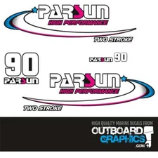 Parsun 90hp two stroke outboard decals/sticker kit