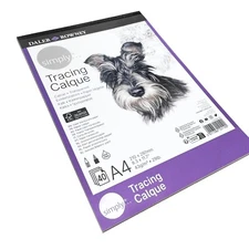 Daler Rowney – Tracing Paper Pad – 43gsm 40 Pages – A4 Portrait – Made in the UK