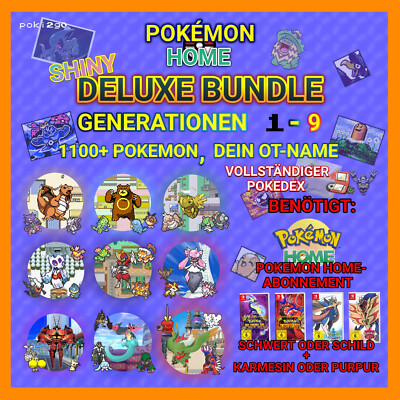  1100+ SHINY DELUXE POKEDEX  CUSTOM-OT  | POKEMON HOME SHINY LIVING DEX!