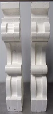Corbel,Jamb, Porch, Roof, Table, Fireplace, Mantle, Vintage Corbels Pair Bracket