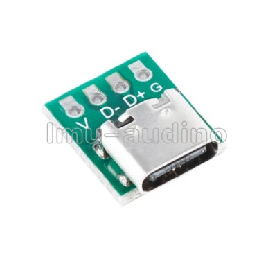 MARKENLOS 10Pcs USB 3.1 Type C 16Pin Test PCB Board Adapter 16P Connector Socket NEW