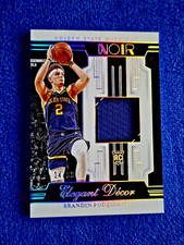 2023-24 Panini Noir Brandin Podziemski Elegant Decor RC Rookie Jersey Patch /99