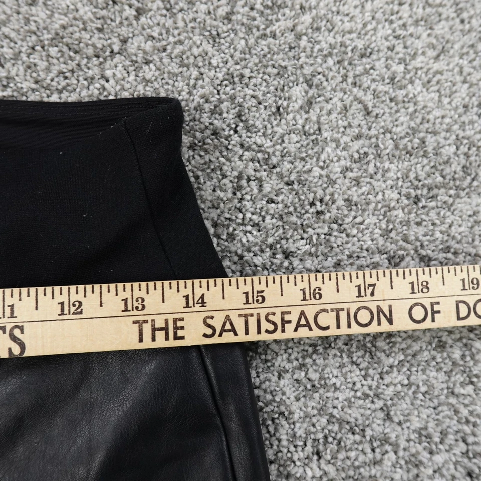 Leggings Spanx Mujer L Negros Imitación Cuero Motociclista Motocicleta Brillante Elastizados  Foto 2 de 4