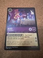 Disney Lorcana Into the Inklands 35/204 Alice - Super Rare Cold Foil