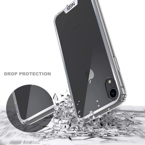 Funda transparente cristalina para iPhone XR delgada antiamarilla + vidrio templado - Imagen 5 de 5