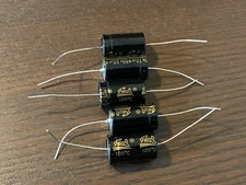 5pc Electrolytic Capacitor Axial 2000hr +105℃ RoHS 22uF 450V φ16x26mm Supertech