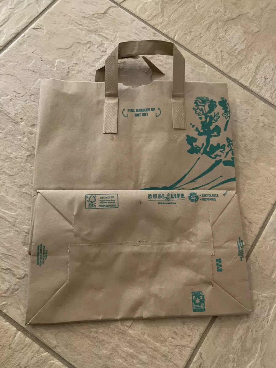 SALE Whole Foods Brown Paper Grocery Bag Full Size Pre Owned