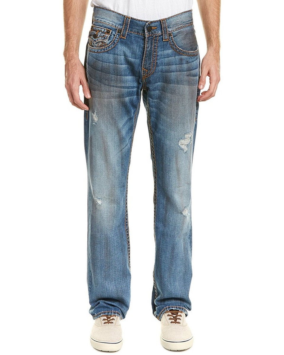 True Religion Jeans Orange Big T Straight Flap sz.32 sty:MNR859M60