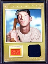 BILLY MARTIN ~ 2012 Panini Golden Age Museum Age Memorabilia Jacket #21