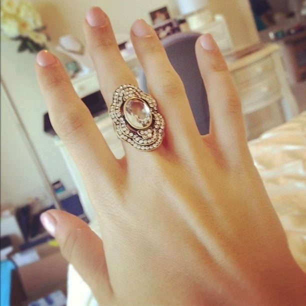 Anillo Chloe e Isabel Pavé Citrino Norte Sur - R037CN - Talla 8 - NUEVO Foto 3 de 3