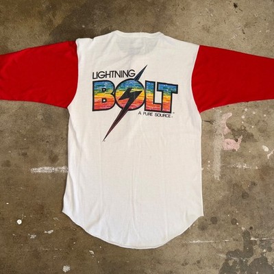 70s VINTAGE LIGHTNING BOLT HAWAII SURFBOARD BRAND T-SHIRT SZ S