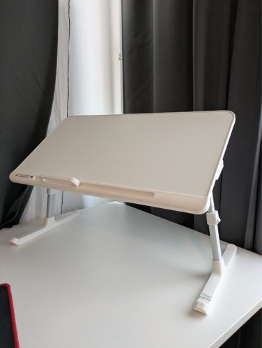 SAIJI 100% Multi-Function Adjustable Bed/Lap Table – White - Bild 5 von 19