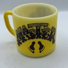 Federal Glass Yellow “master” Coffee Mug Vtg