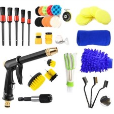35 PZ Kit Autolavaggio: Spruzzatore Acqua, Spazzole, Guanto, Panno, Spugna, Strumenti di Pulizia