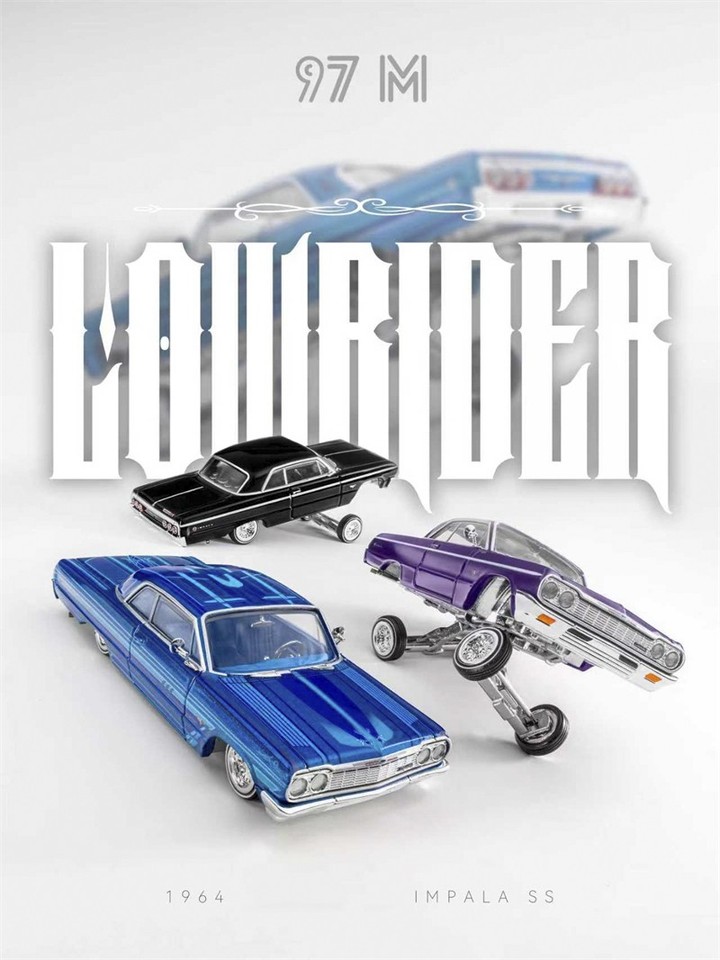 97m 1:64 impala 1964 low rider diecast model car